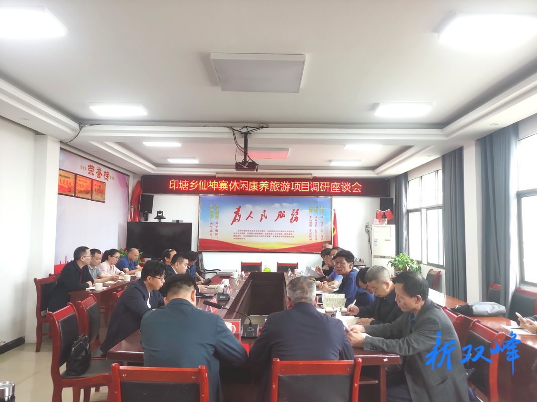 李德仁来双峰调研印塘乡仙神寨休闲康养旅游项目进展情况
