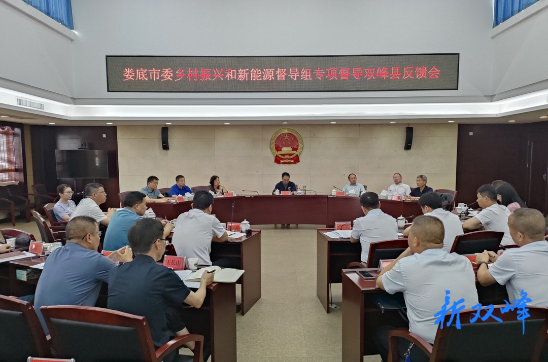 娄底市委乡村振兴和新能源督导组专项督导双峰县反馈会召开