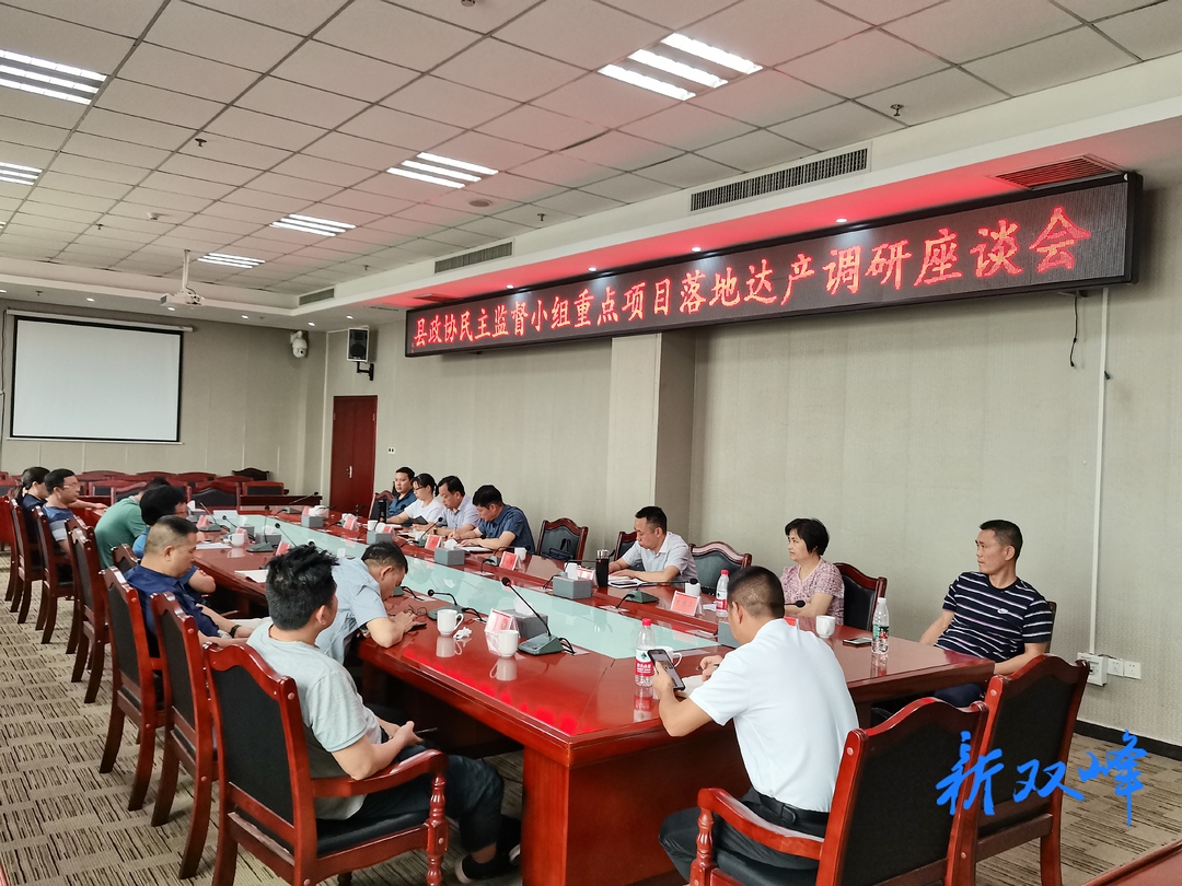 县政协民主监督小组开展重点项目落地达产调研