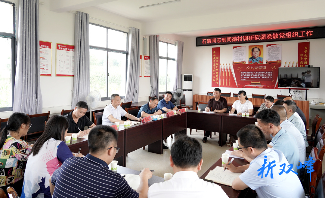 【走基层 找问题 想办法 促发展】 彭石清到永丰街道同德村调研软弱涣散党组织整顿工作