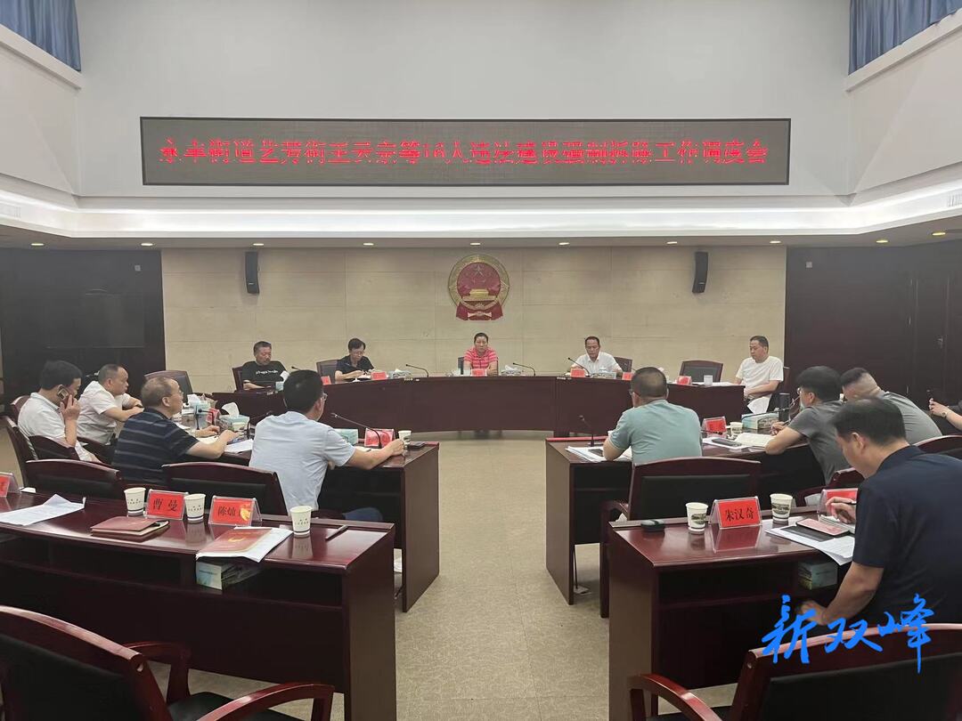县领导调度永丰街道艺芳街违法建设强制拆除工作