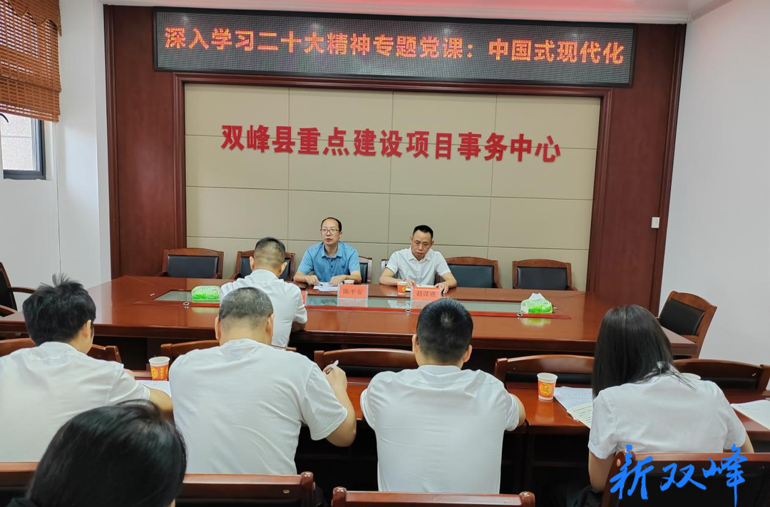 双峰县重点建设项目事务中心：一月一课一片一实践 党建引领项目建设