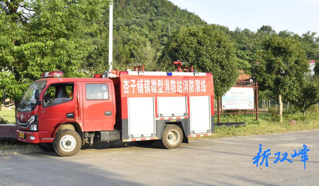 杏子铺镇：江口村桃花岛开展微型消防站消防演练