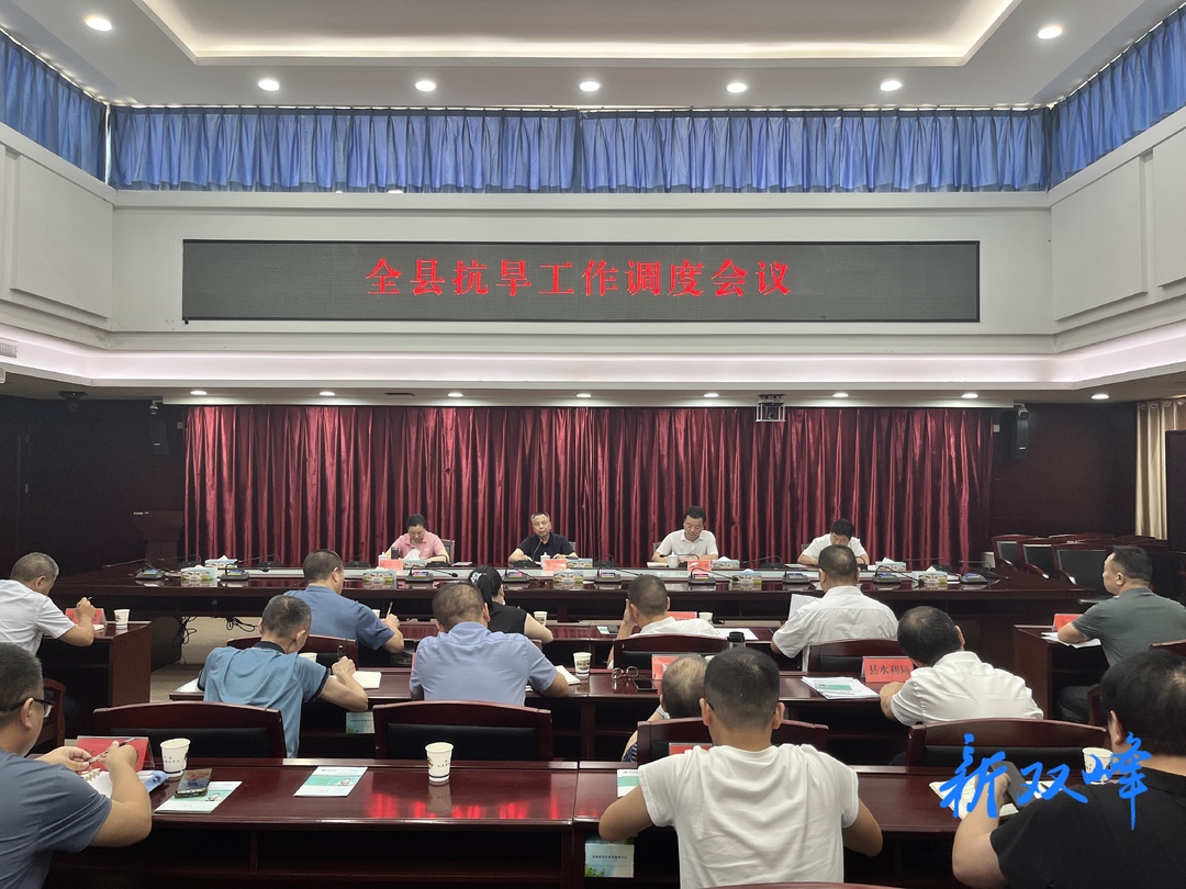 彭石清主持召开全县抗旱工作调度会议