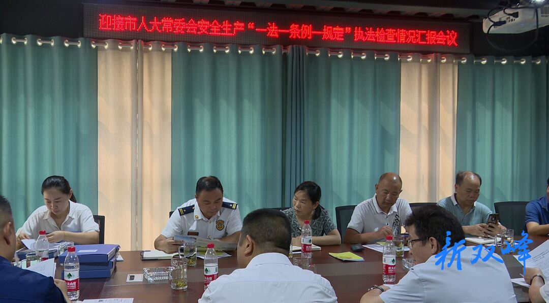 娄底市人大常委会来双峰开展安全生产“一法一条例一规定”执法检查