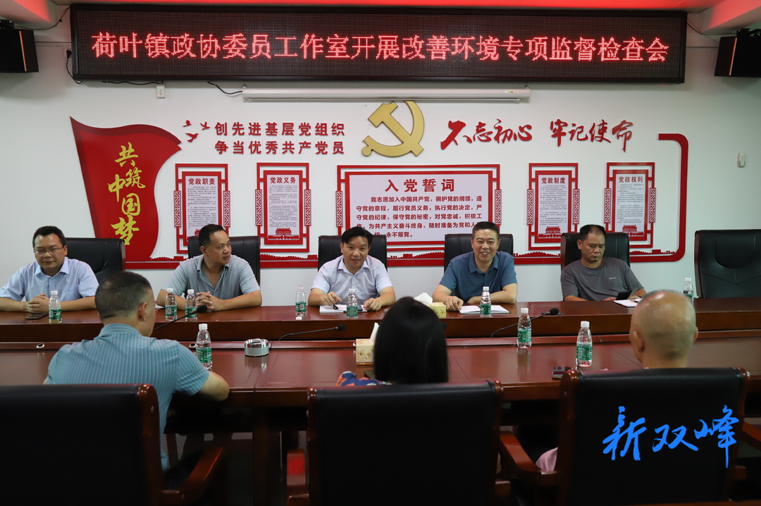 荷叶镇政协委员工作室开展“改善生态环境”专项监督活动