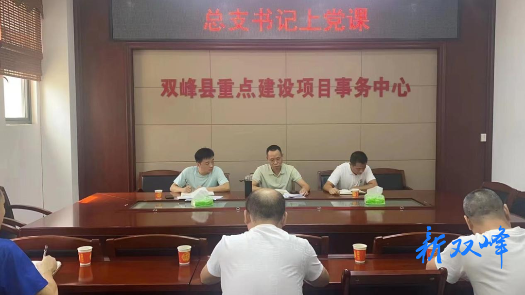 双峰县重点建设项目事务中心开展“初心不变 扬清风正气”廉政建设主题党日活动