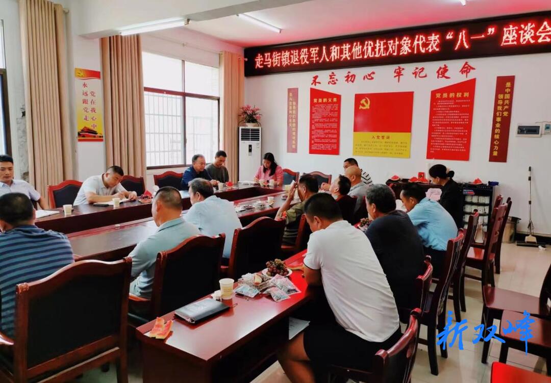 走马街镇召开退役军人和其他优抚对象代表“八一”座谈会