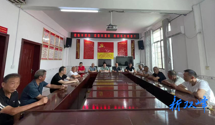 沙塘乡沙坪村开展庆“八一”退役军人座谈会