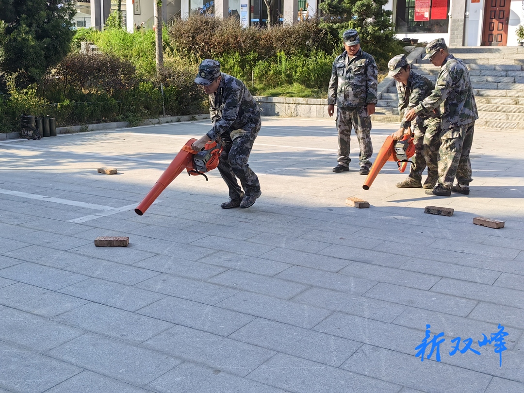 荷叶镇开展森林防灭火应急演练，织密“绿色防护网”