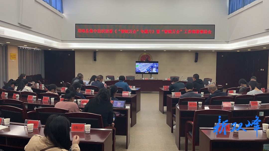 双峰县召开“智赋万企”工作部署推进会