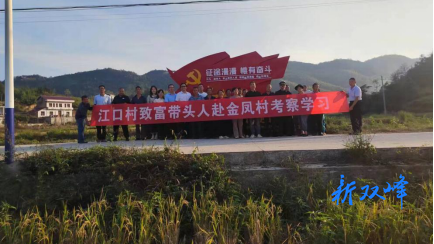 湖南财政经济学院驻杏子铺镇江口村帮扶工作队带领村民到荷叶镇金凤村学习考察