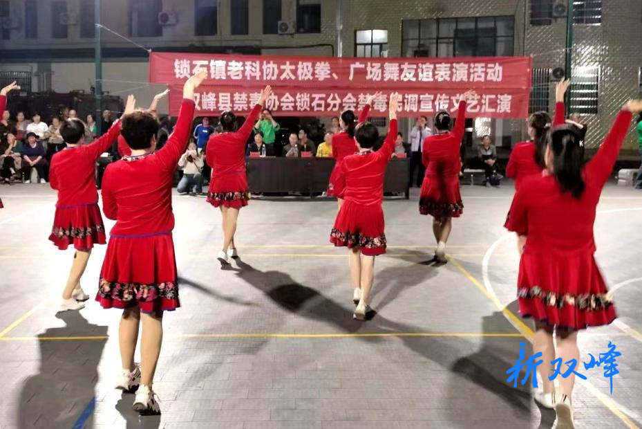 锁石镇老科协开展太极拳、广场舞友谊表演活动