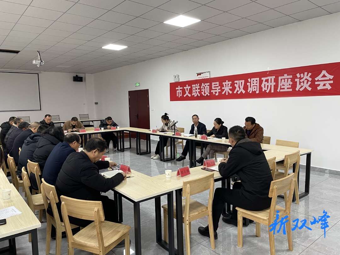 市文联来双峰开展“走找想促”活动调研