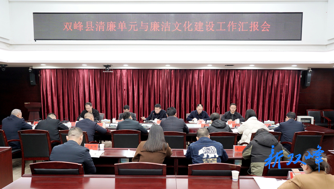 市委清廉办来双峰考核督导清廉单元与廉洁文化建设工作
