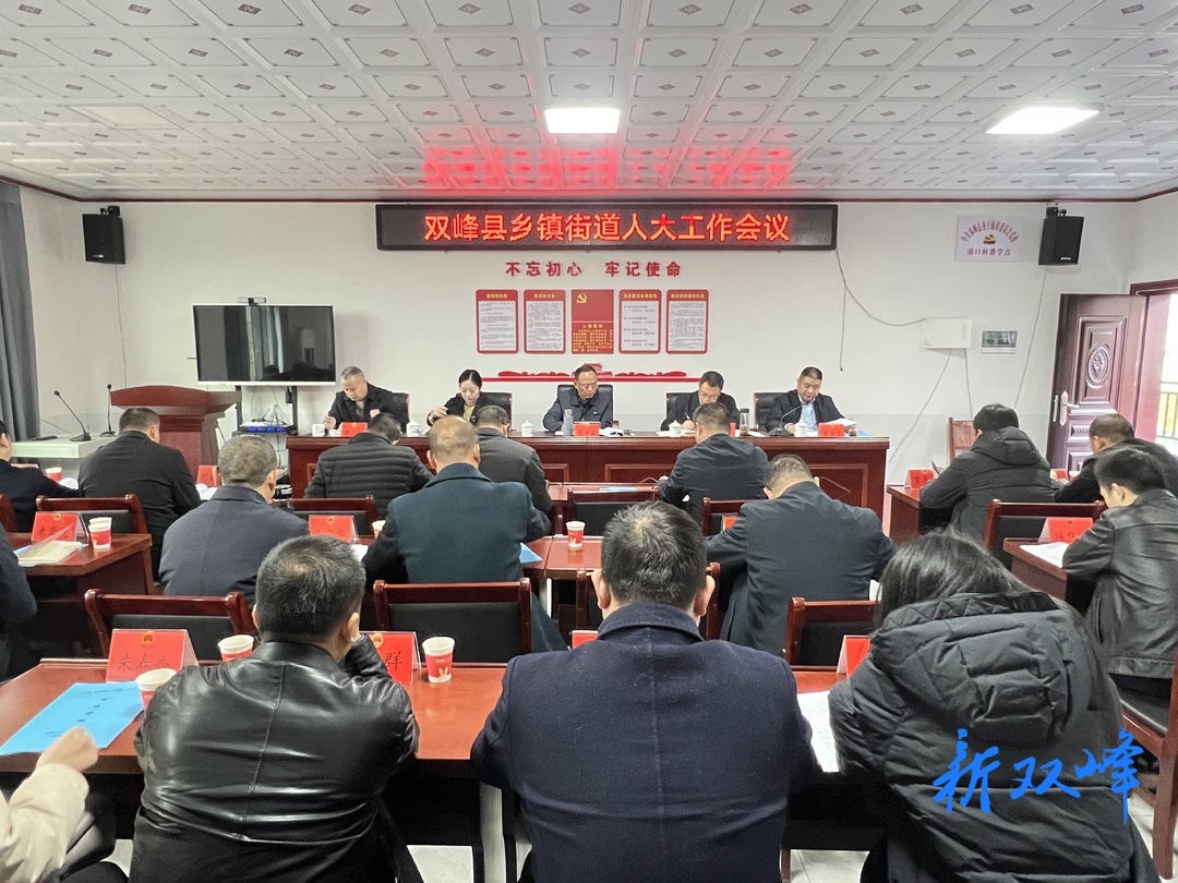 双峰县人大常委会召开乡镇街道人大工作会议