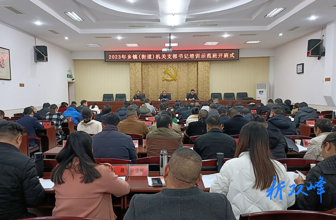 培训赋能增才干 履职尽责谱新篇——2023年乡镇（街道）机关支部书记培训示范班在中共双峰县委党校举行