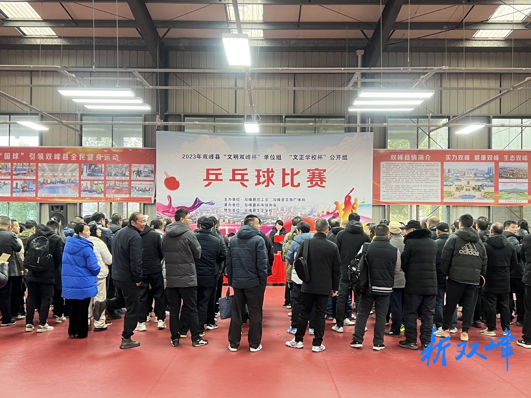 双峰县举行2023年“文明双峰杯”单位组“文正学校杯”公开组乒乓球比赛