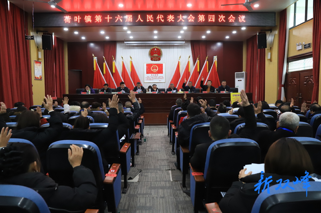 荷叶镇第十六届人民代表大会第四次会议召开