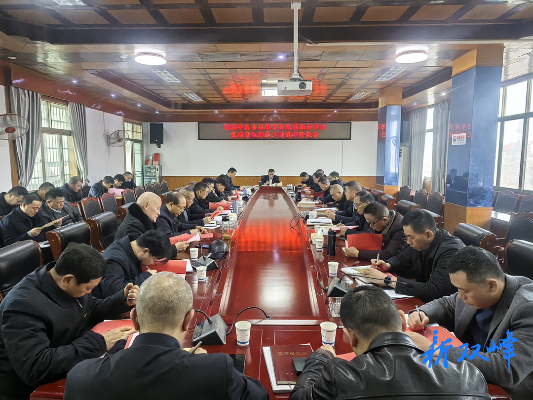 双峰县教育系统党组织书记党建和意识形态工作述职评议会召开