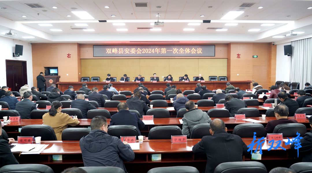 李基联主持召开双峰县安委会2024年第一次全体会议