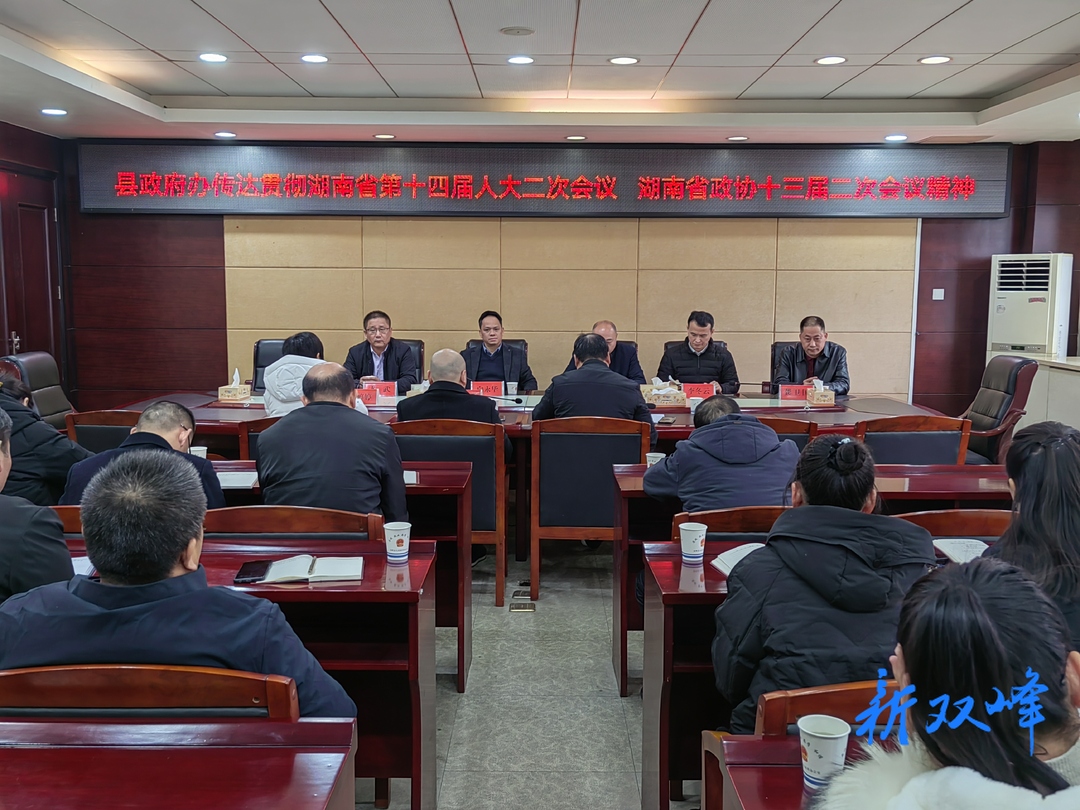 县政府办传达贯彻省“两会”精神