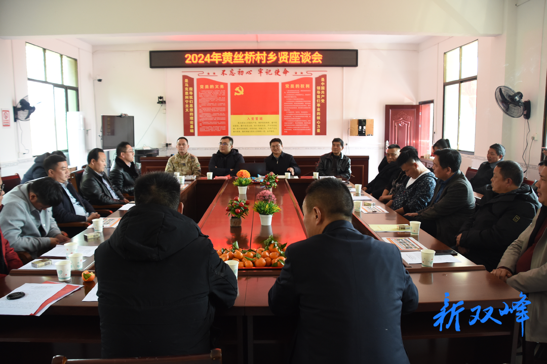 青树坪镇黄丝桥村：乡贤汇聚 共话乡村振兴