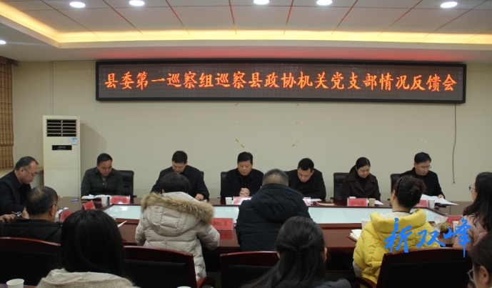 县委第一巡察组向县政协机关党支部反馈巡察情况