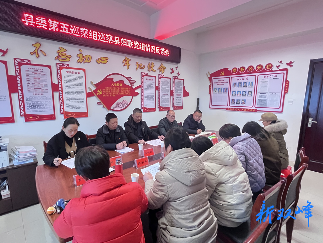 县委第五巡察组向县妇联党组反馈巡察情况