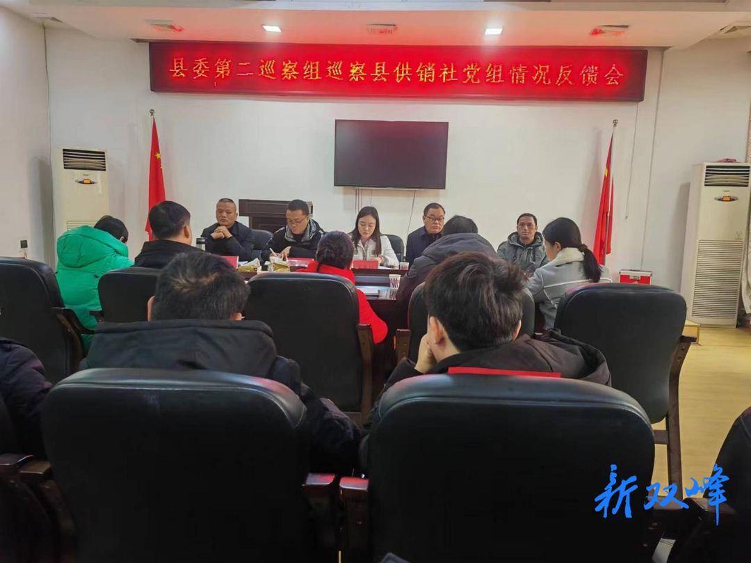 县委第二巡察组向县供销社党组反馈巡察情况