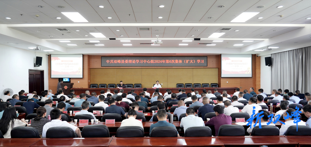 李基联主持召开双峰县委理论学习中心组2024年第6次集体（扩大）学习