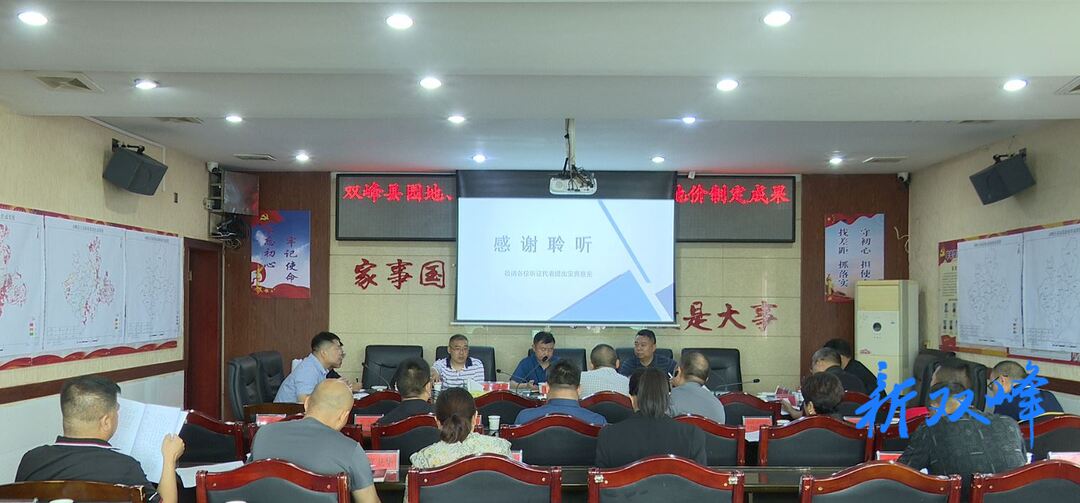 双峰县召开园地、林地、草地定级与基准地价成果听证会