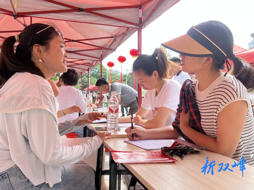 双峰县举办民营企业服务月现场招聘会：提供岗位2658个