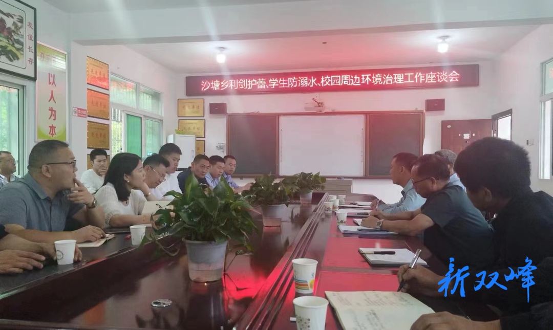 沙塘乡召开校园周边环境治理暨未成年人保护、防溺水工作座谈会