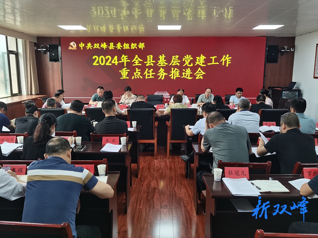 双峰县基层党建重点任务推进会召开