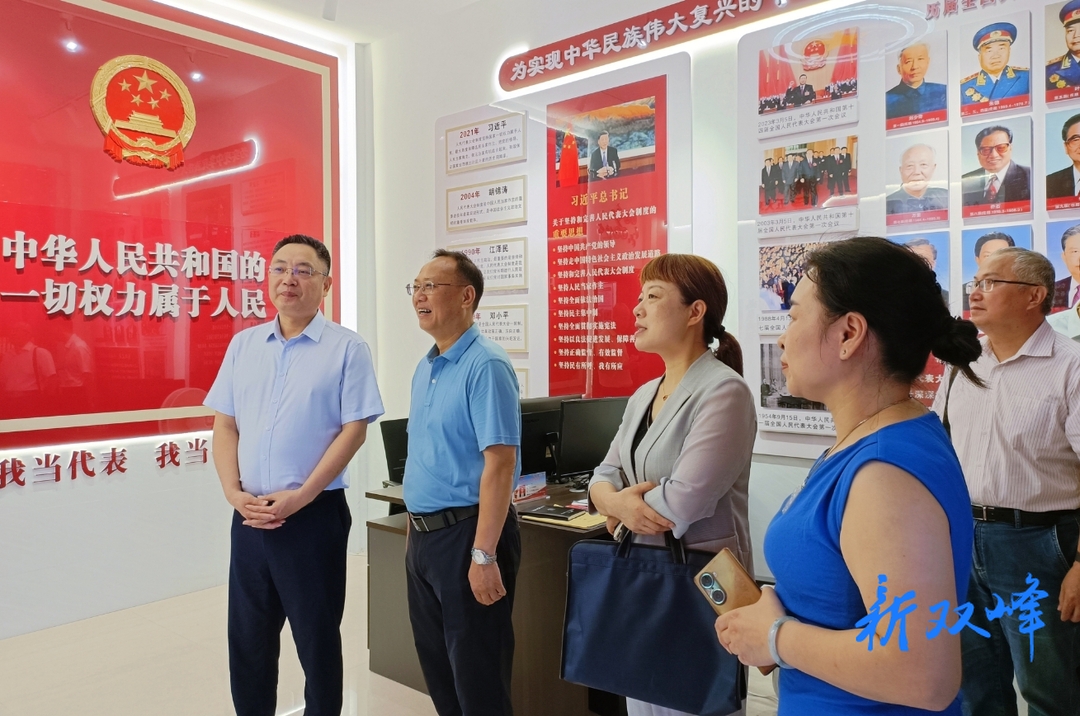 蔡新亚到杏子铺镇人大代表联络站进站履职