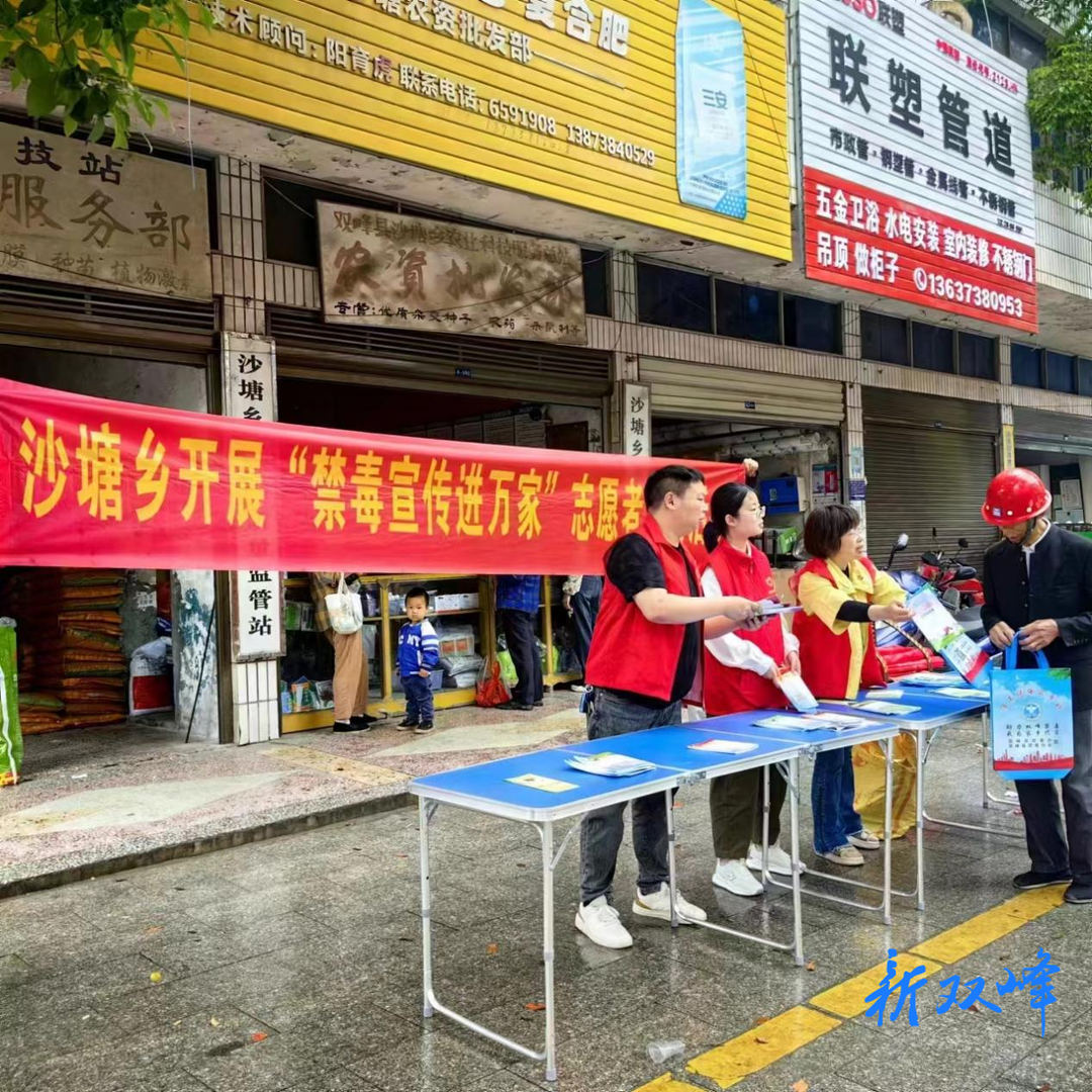 沙塘乡开展“禁毒宣传进万家”法制宣传活动