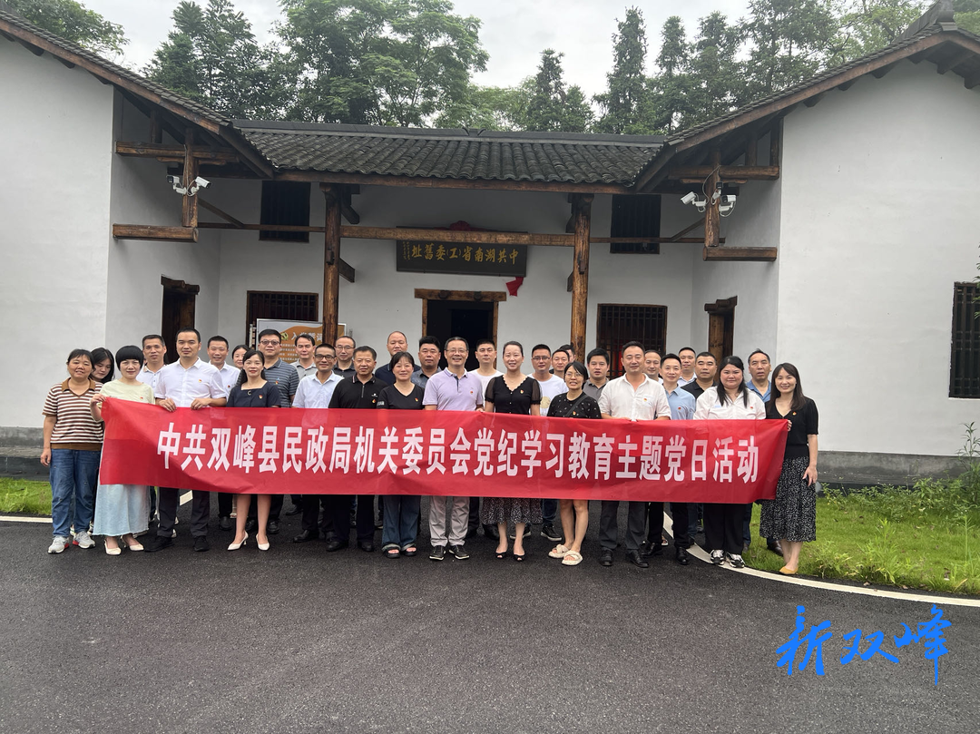 庆“七一” | 双峰县民政局开展主题党日活动