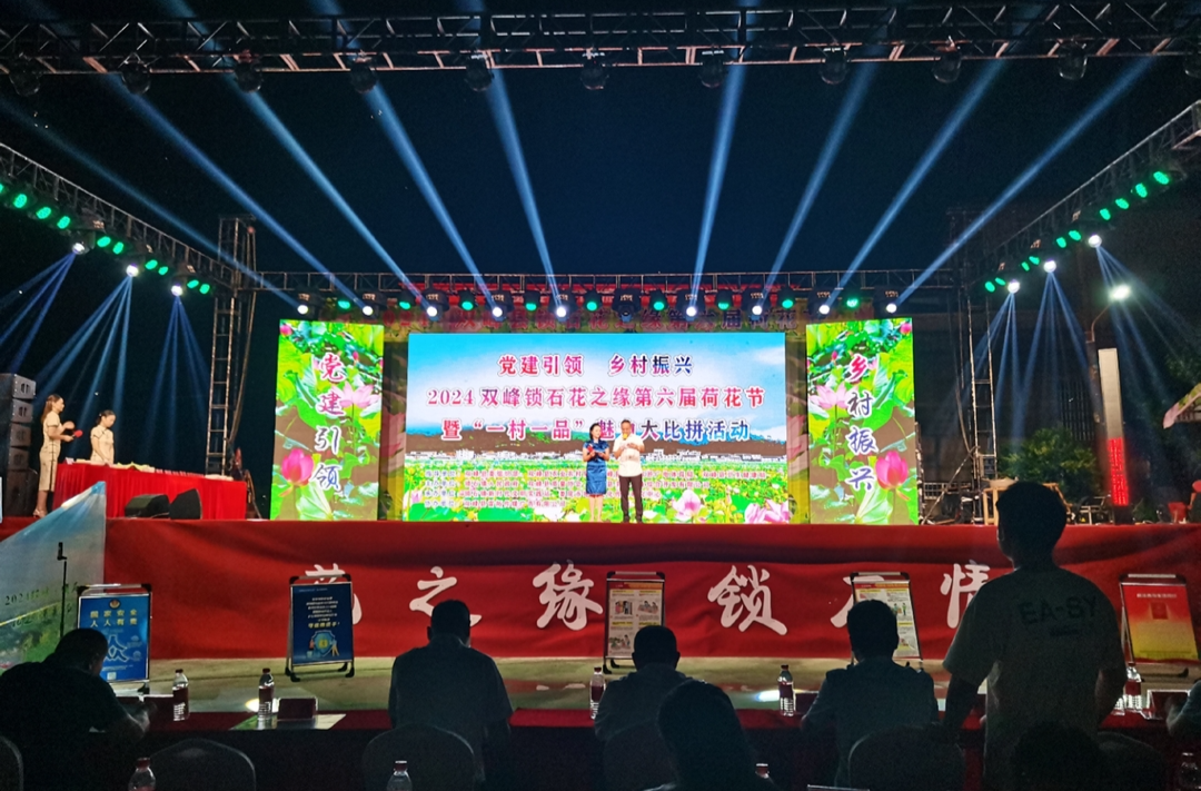“党建引领·乡村振兴”2024双峰锁石花之缘第六届荷花节暨“一村一品”魅力大比拼活动举行