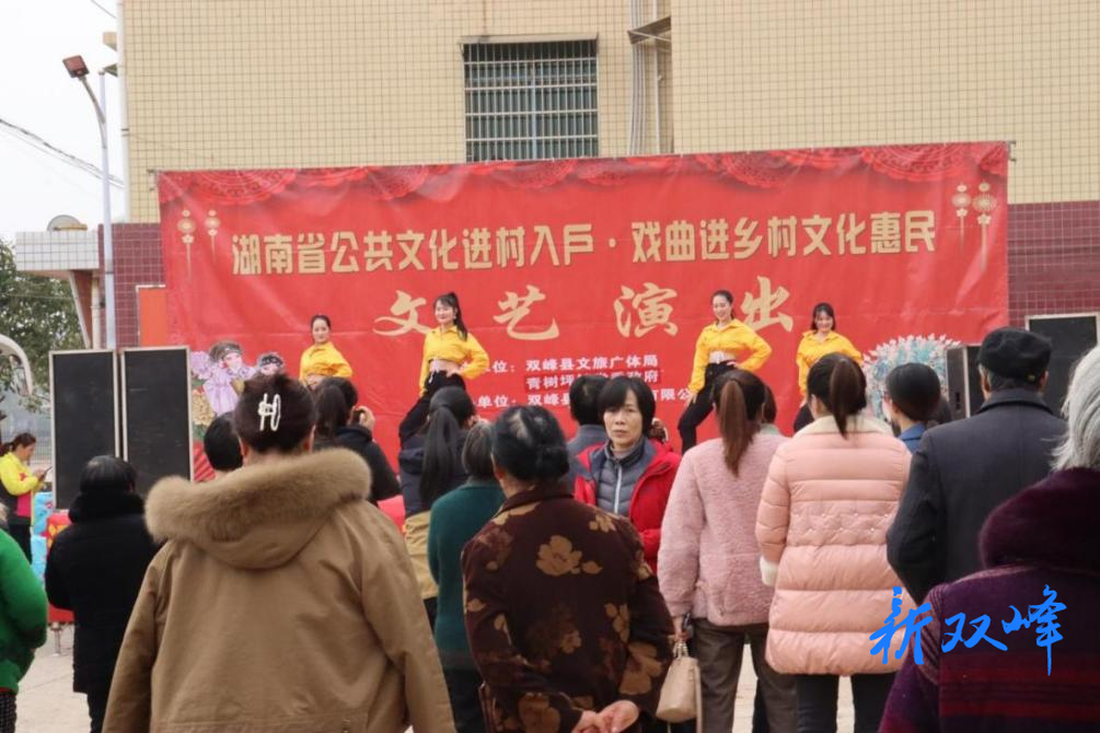 青树坪镇青树村举行“送戏下乡，惠民演出”活动