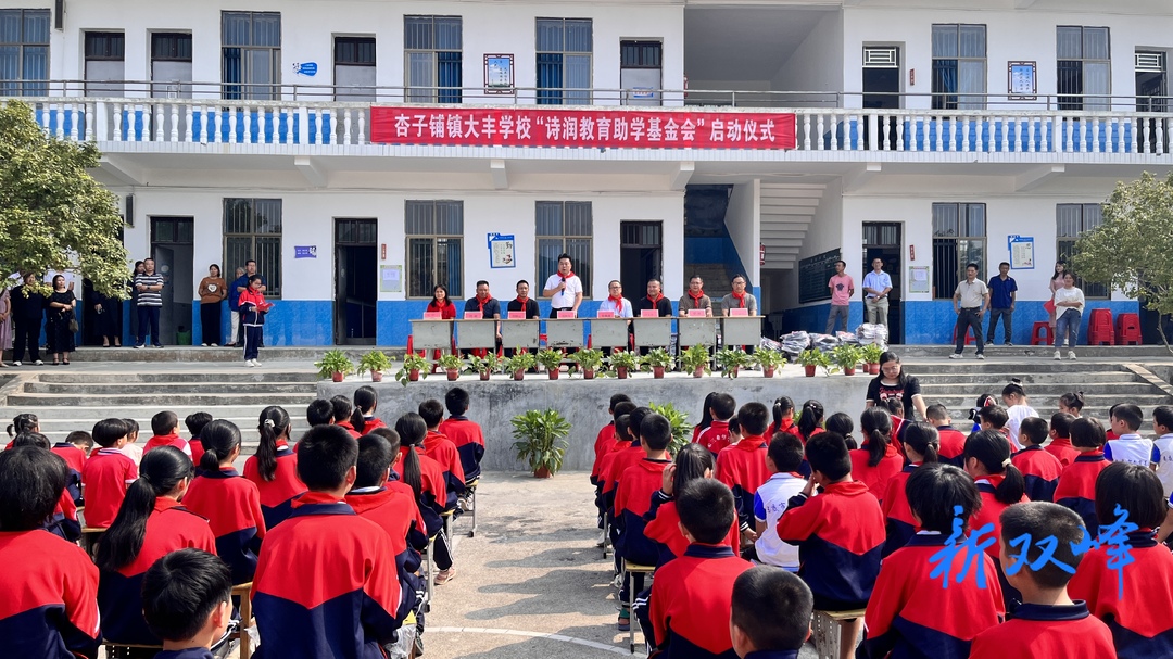杏子铺镇大丰学校“诗润教育助学基金会”正式启动