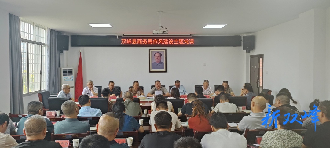 县商务局作风建设主题党课暨县委第五巡察组巡察商务局党组工作动员会召开