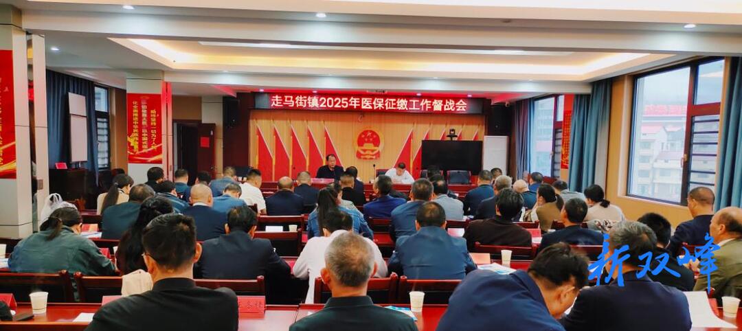 走马街镇召开2025年度医保征缴工作督战会