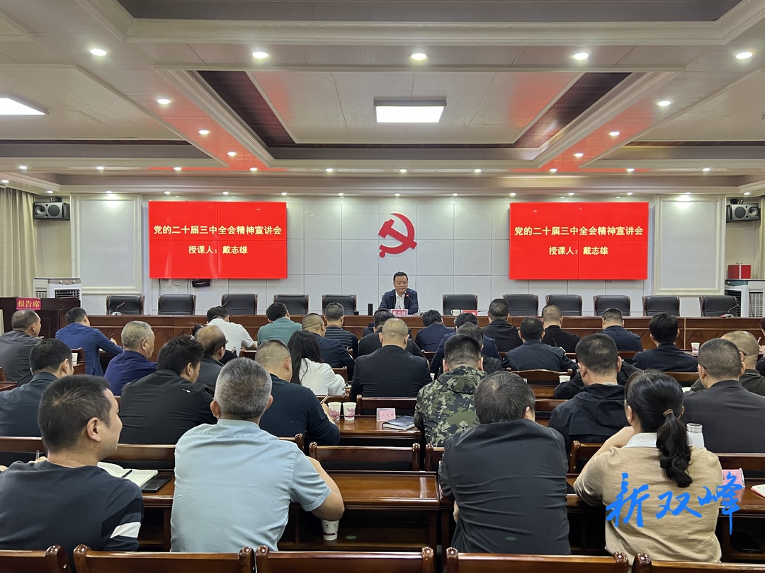 戴志雄、王德文到乡镇宣讲党的二十届三中全会精神