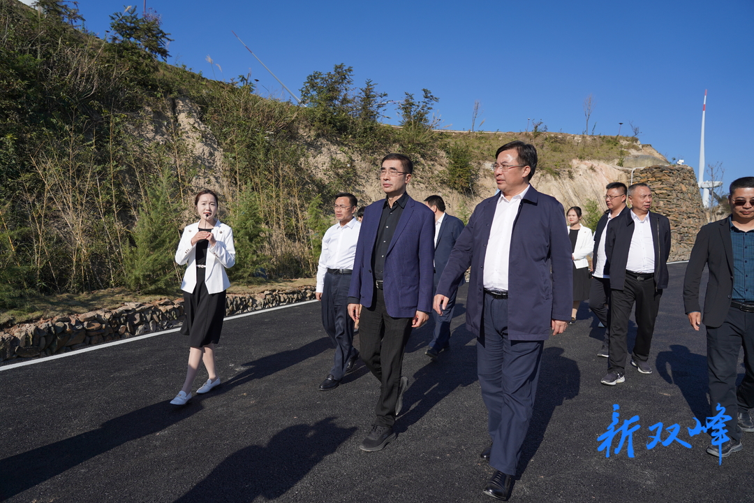 参加第三届娄底市旅游发展大会与会嘉宾观摩双峰县重点文旅项目