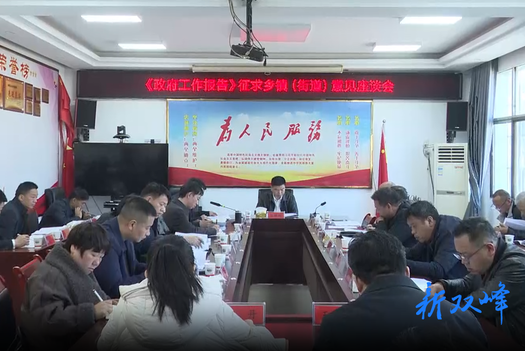 县领导到乡镇征求《政府工作报告》意见建议