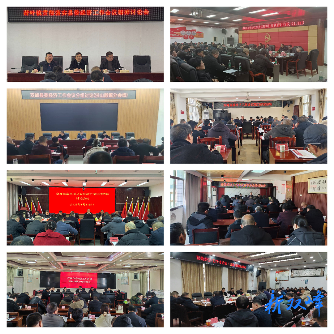 双峰各乡镇（街道）热议县委经济工作会议精神