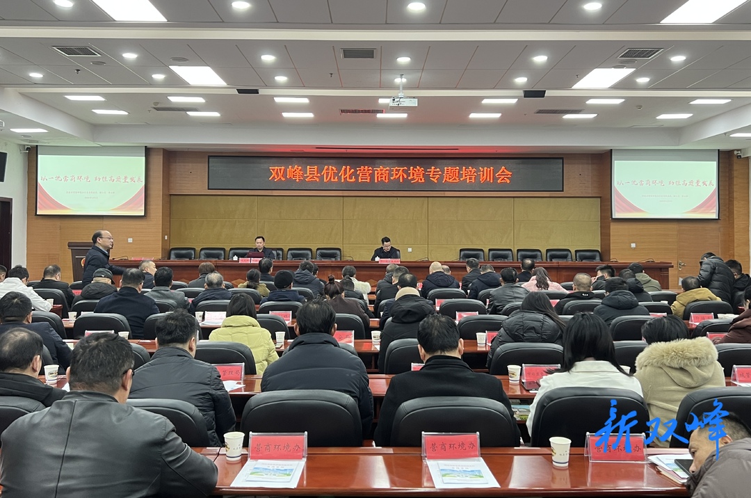 双峰县举办优化营商环境专题培训会