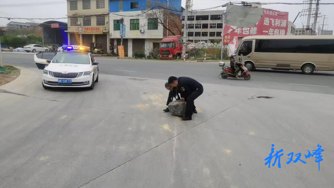 双峰交通执法大队：迅速处置公路掉石，消除安全隐患