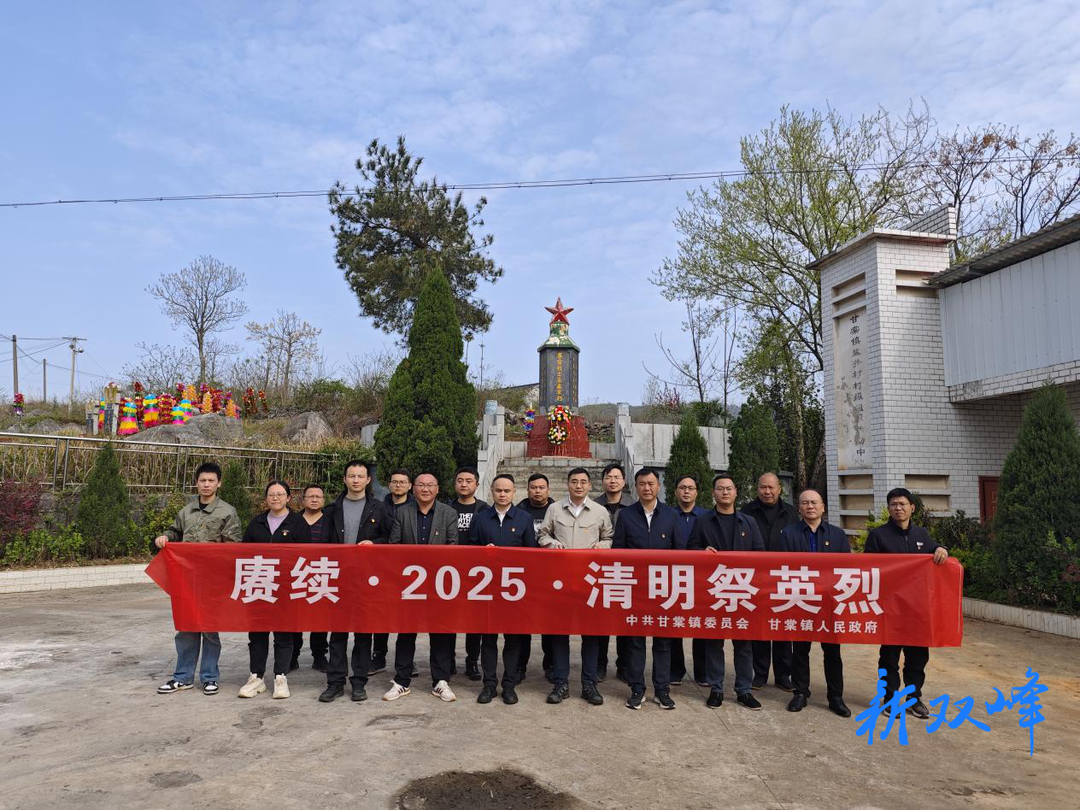 甘棠镇开展清明节集体祭扫活动，缅怀先烈寄哀思